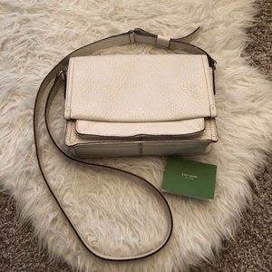 Kate Spade New York Off-White Leather Crossbody Bag